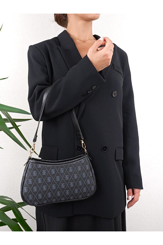 SİYAH Monogram Baget Ve Çapraz Çanta - 5