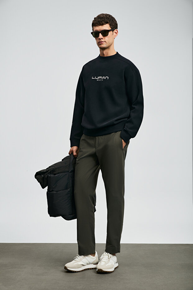 Dark Erkek Sweatshirt Siyah - 2