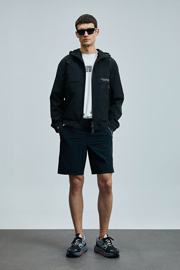 Second Erkek Şort Eşofman Siyah - 2