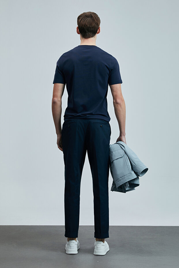 Pablo Modern Grafik T- Shirt Lacivert - 6