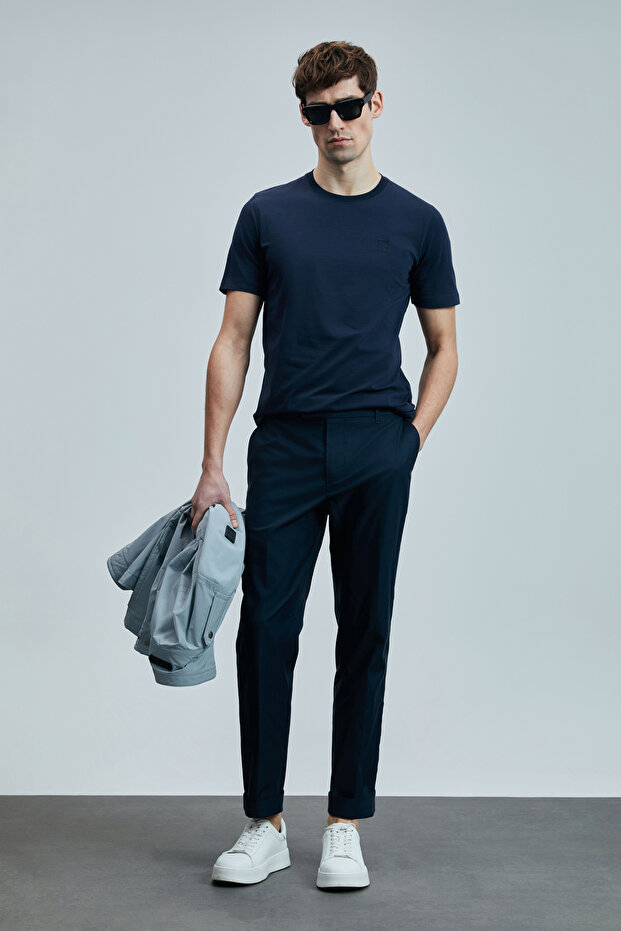 Pablo Modern Grafik T- Shirt Lacivert - 2