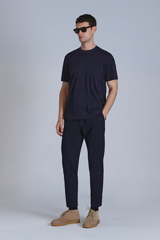 Ανδρικό μπλουζάκι Casa Basic Navy - 4