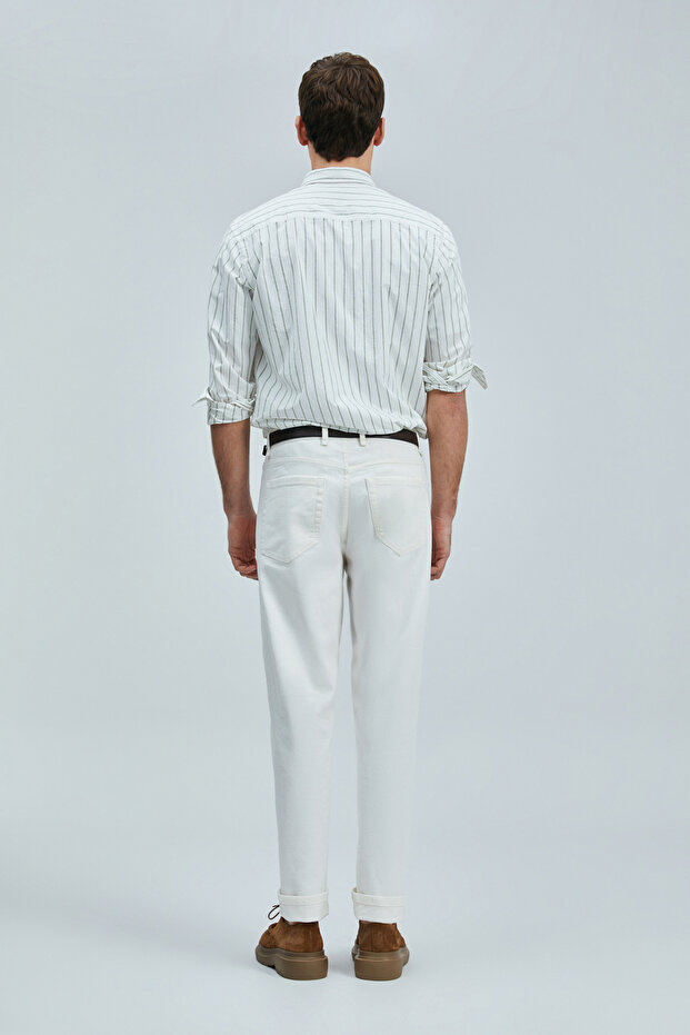 Nıcer Чоловіча сорочка Basic Regular Fit Зелена - 6