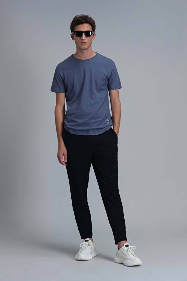 Junya Men's Basic T-Shirt Midnight Blue - 2