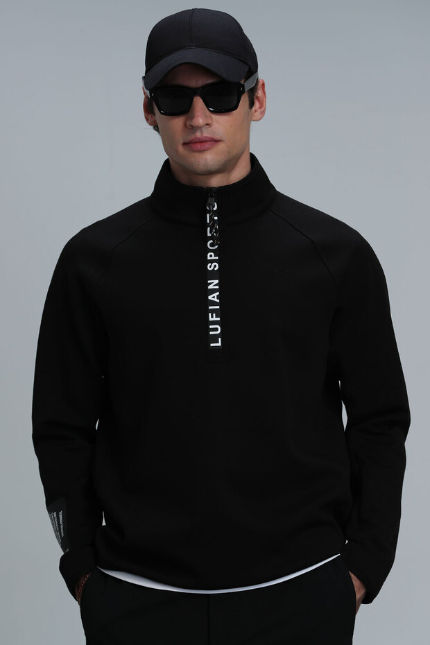 Davın Erkek Sweatshirt Siyah - 1