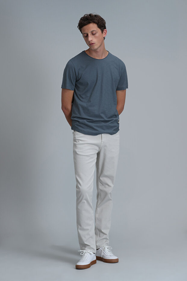 Junya Erkek Basic Tişört Nefti Yeşil - 4