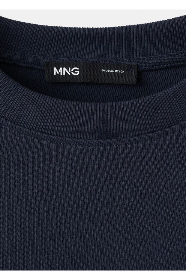 Oversize pamuklu tişört - 7