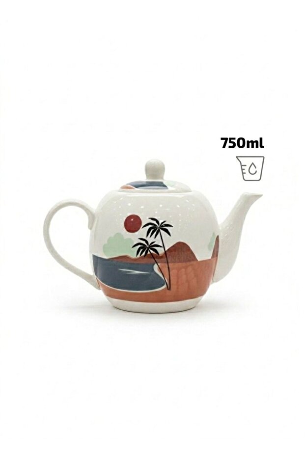 ابريق سيراميك برسم الجزيرة