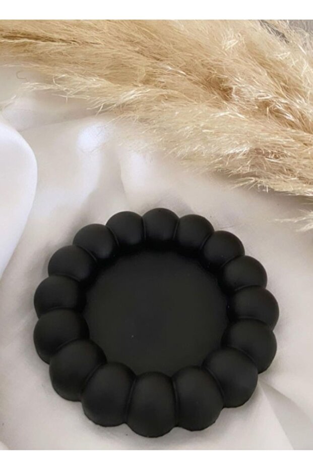 Decor/jewelry/candle holder Bubble Plate Black