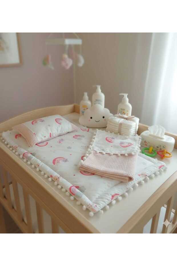 Baby Diaper Changing Set with Blanket, Cushion, Baby Pillow, Newborn, Crib, Baby Products