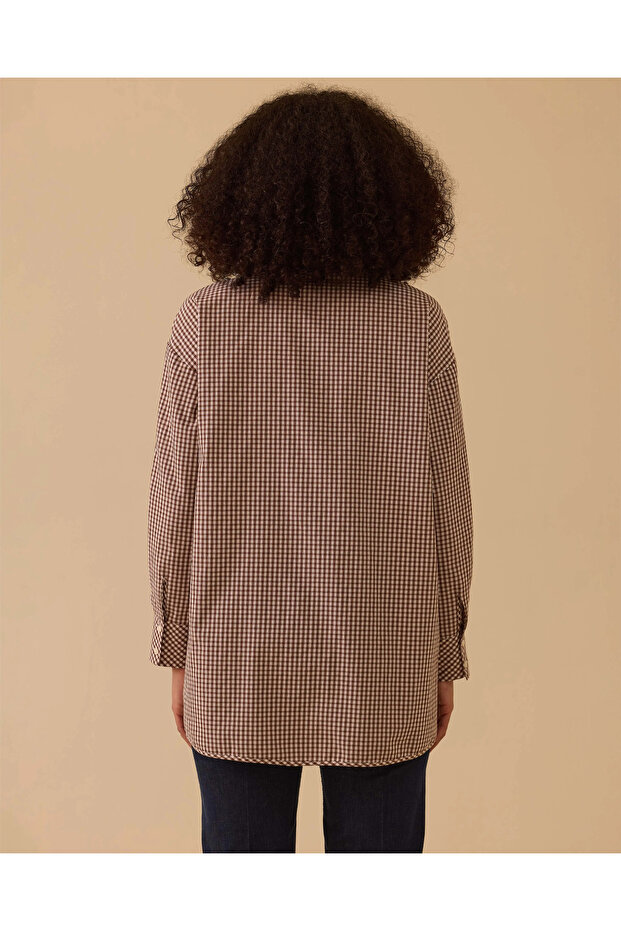 Düğmeli Pötikare Gömlek - 5