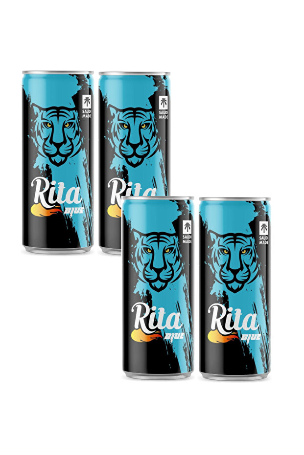 Blue Energy Liquid Stimulation Soft Drink Cans (4 x 240ml Multipack)