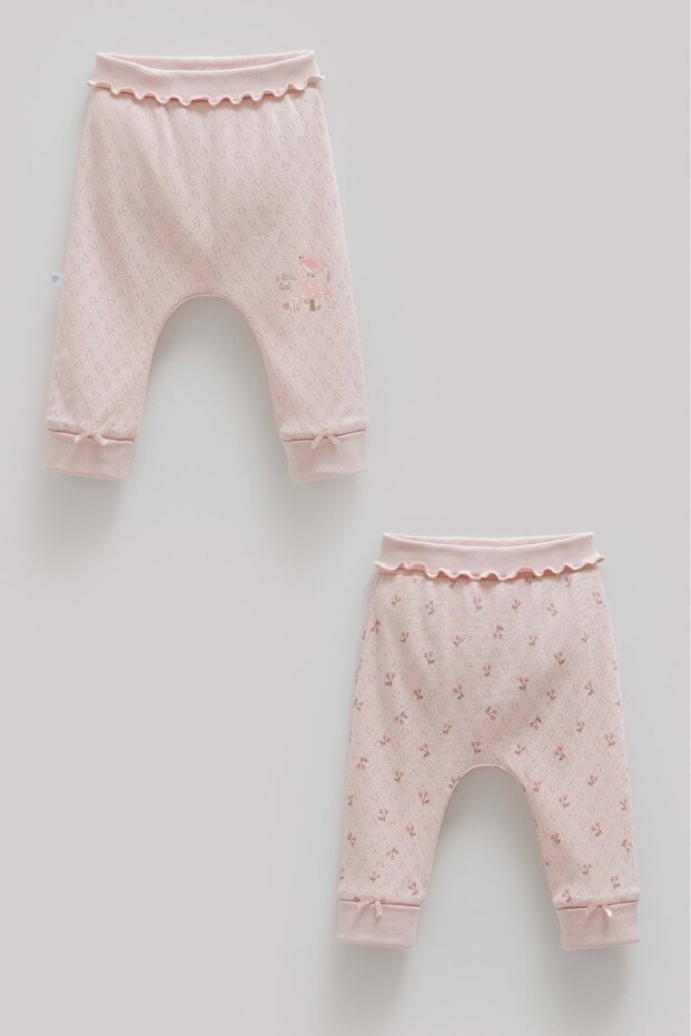 All Time Girl Double Baby Pants Dried Rose