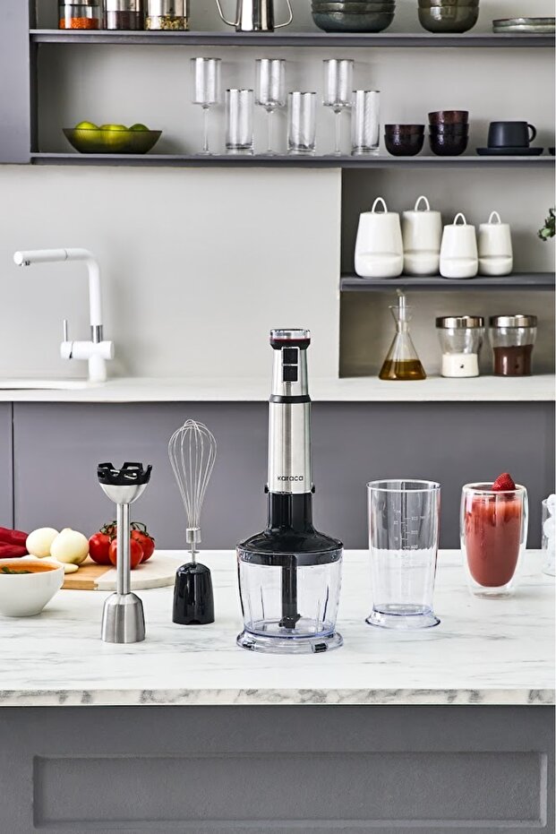 Inox Quick Mix 1300W Hand Blender Set with Adjustable Speed - 9637B