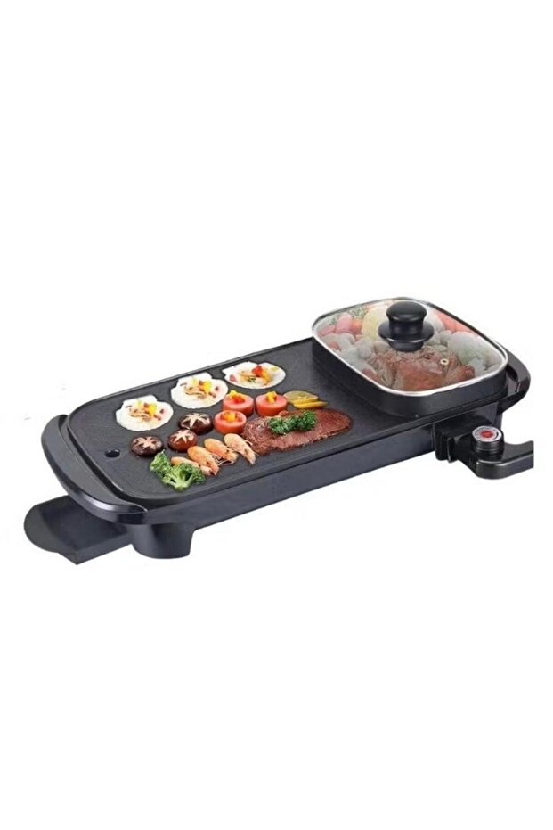 Electric Backing Pan Multifunctional Grill 1350W Non-Stick Adjustable Tempareture