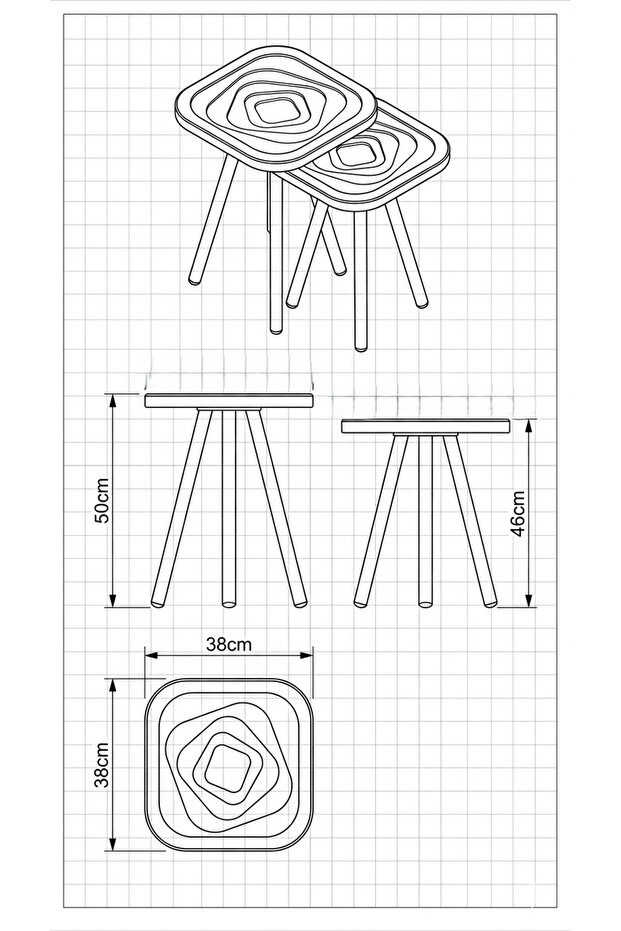Ovo Vortex 2'li Zigon Seti (Cam Üst Yüzey) - 5