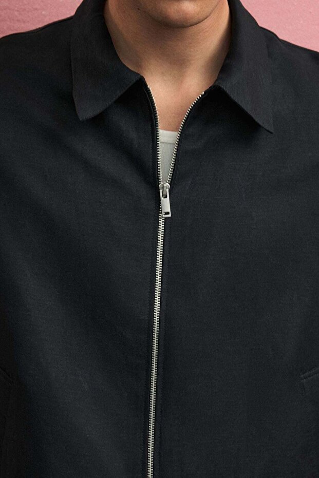 سترة من مزيج الكتان بقصّة عادية - 4