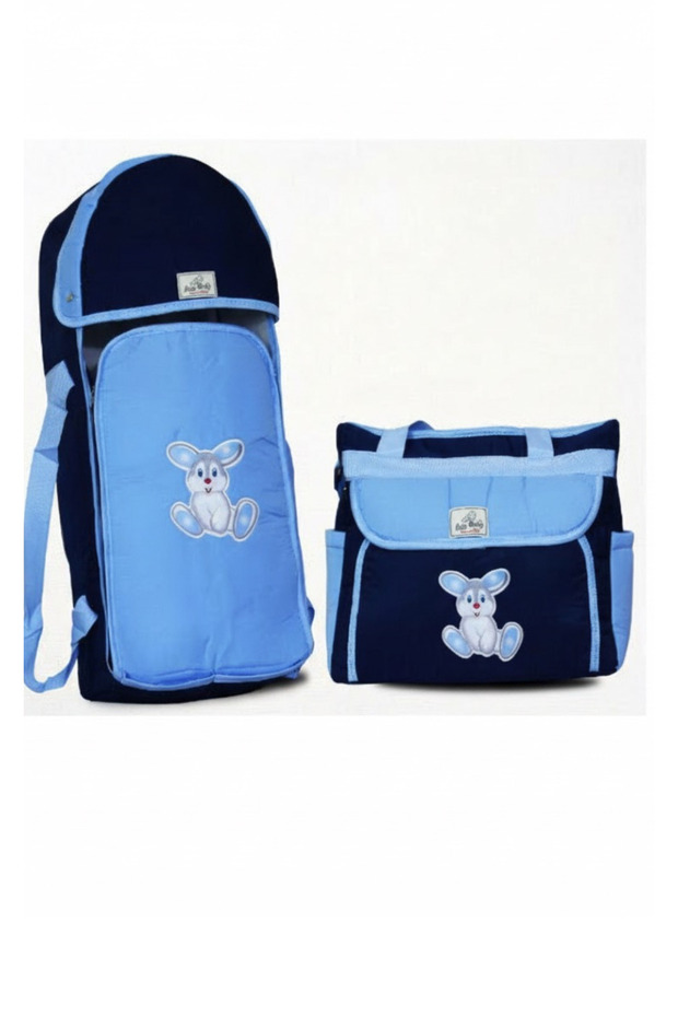 Mother and Baby Care Bag 2 Piece Set with Cute Rabbit Pattern