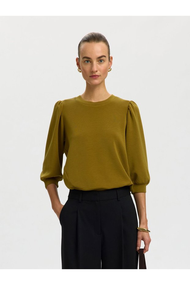 Sweatshirt Puffärmel