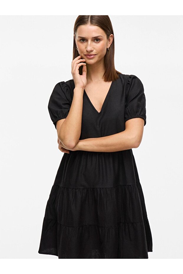 Minikleid Kurzärmeliges - 7