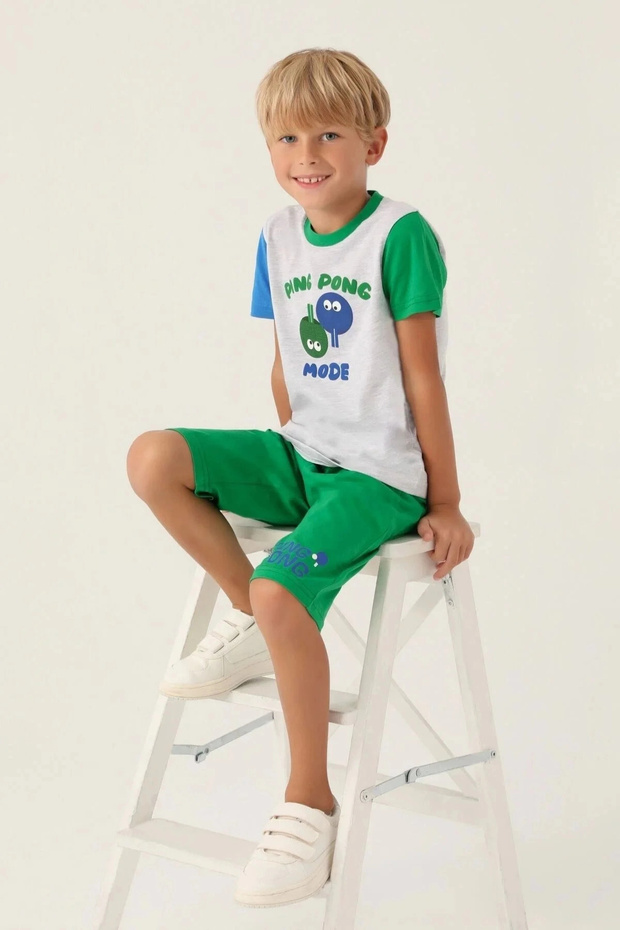 Boy's Gray Capri Suit - 1