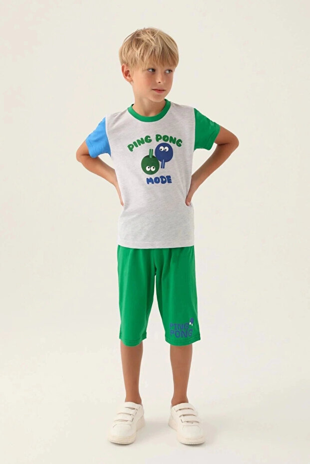 Boy's Gray Capri Suit - 2