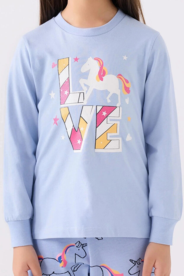 DEVOJČIČIN DVOJNI SET - PLAVI - 3