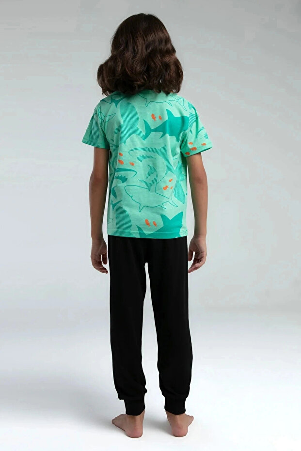 Zeleni set pidžama za dečake - 4