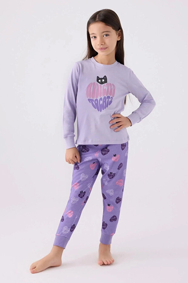 DEVOJČIČIN DVOJNI SET - LILA - 1