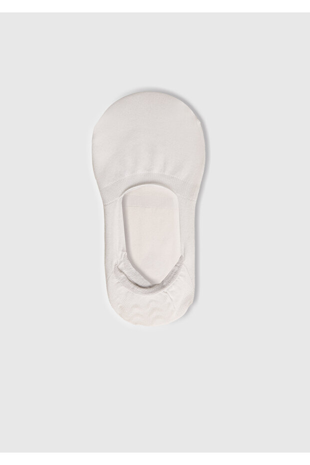 Women's white 2-pack Ballet Flats socks