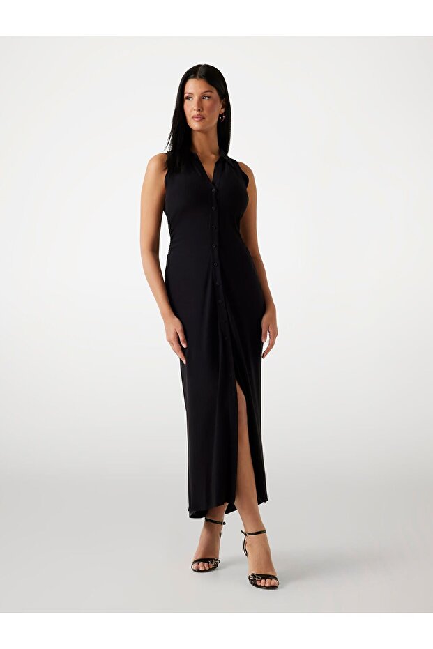 Button-up long dress