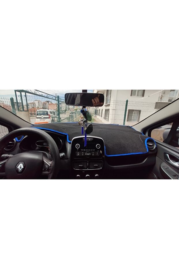 Renault Clio 4 Glovebox Protection Carpet Black Edge Color Yellow Suitable for 2019-2021 Models