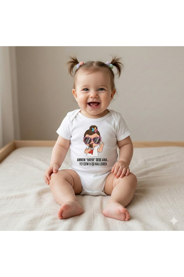 Organic 100% Cotton Piece Baby Bodysuit Baby Girl Bodysuit with Auntie Written