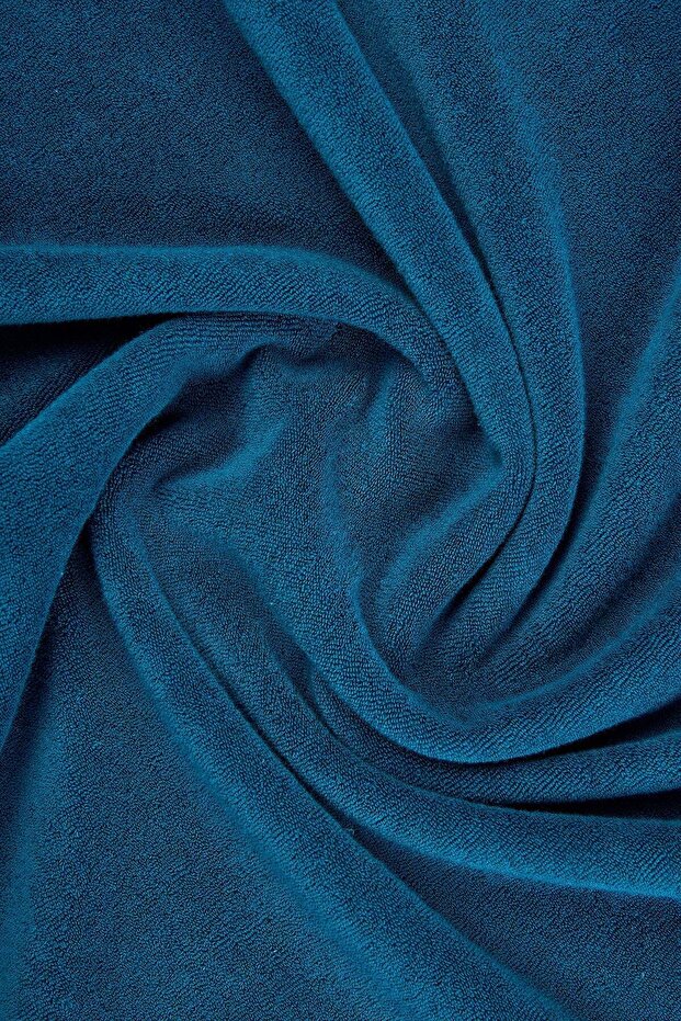 Panda Terry Kadın Şort - Mavi - 4