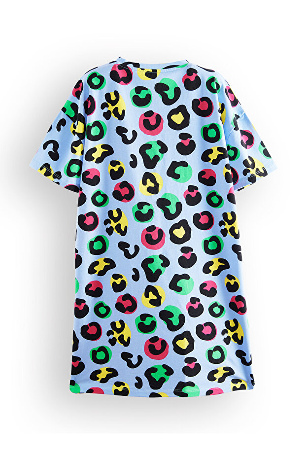 Leopard devojka Oversize kroj haljina - 4