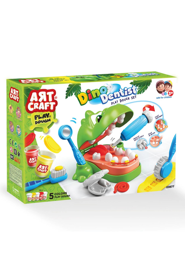 Art Craft Dinazor Dişçi Hamuru Set - 5