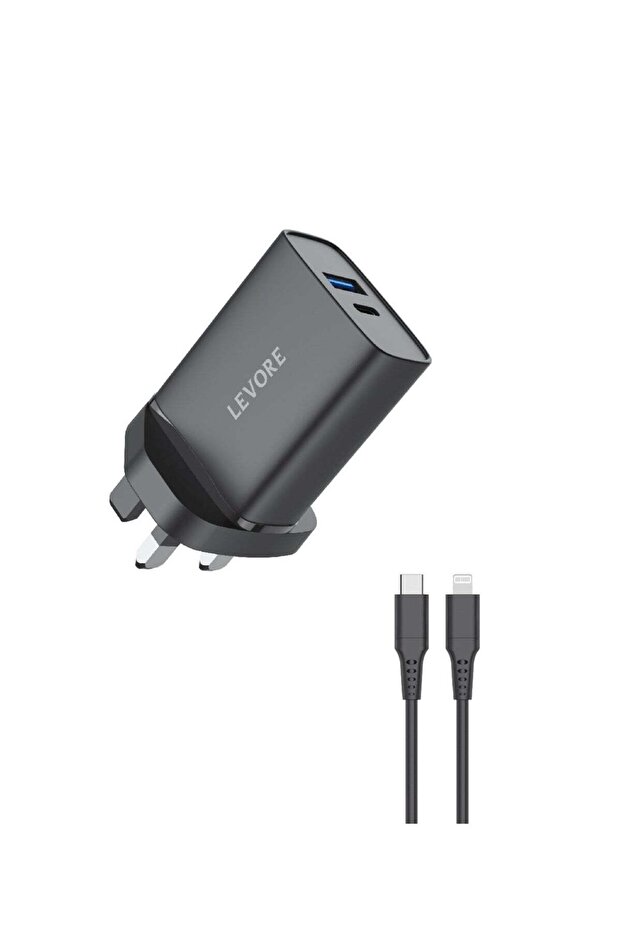 Wall Charger 25W with type C to lightning cable