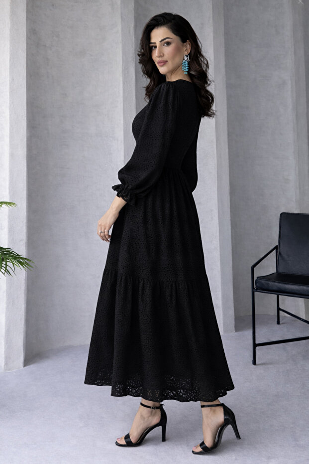 Fisto Elbise A1430 Siyah - 3