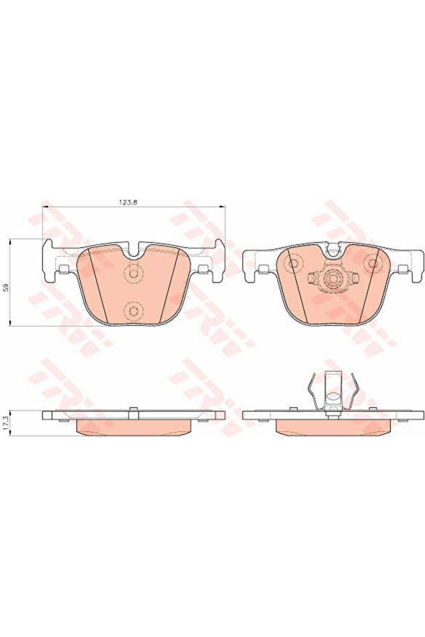 Σετ τακάκια, δισκόφρενα GDB1937 - 1