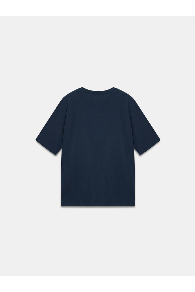 3683 Basic T-Shirt-K.Lacivert - 6