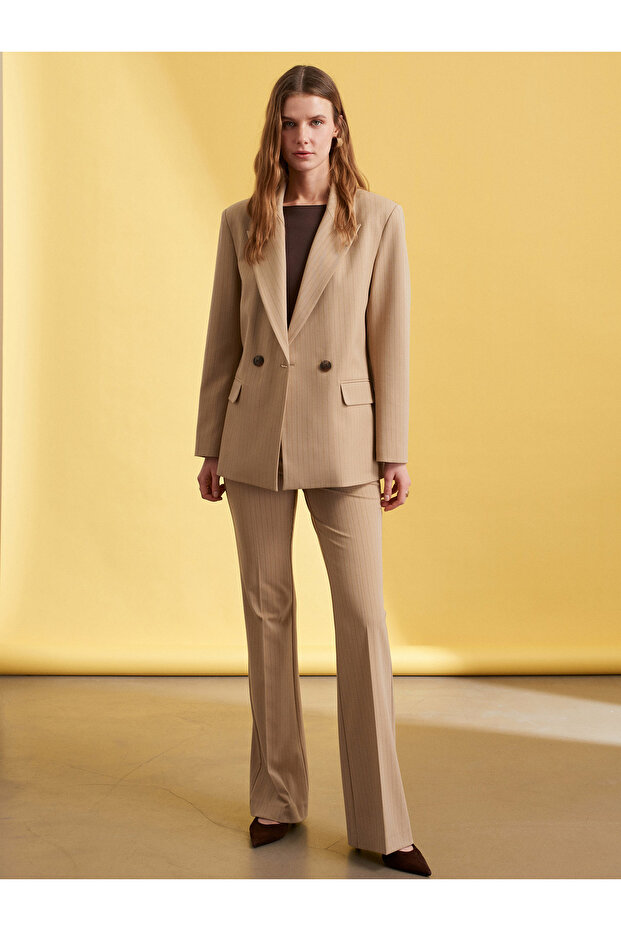 60786 Blazer Ceket-Camel - 4