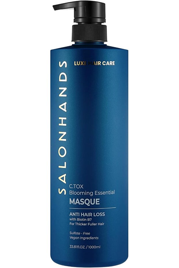 C.TOX Blooming Essential Mask 1000ml – Hair Fall Control & Anti-Dandruff Shampoo for Oily Scalp