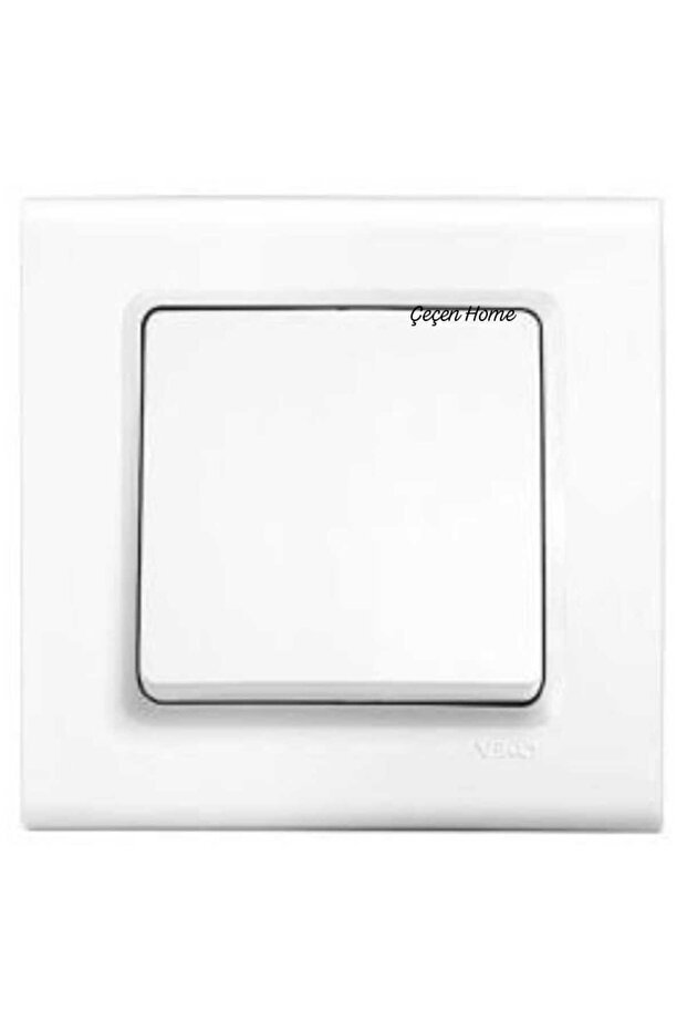 (1 Piece) Surface Mounted Framed White Switch Socket, Single Button Socket Switch - 2