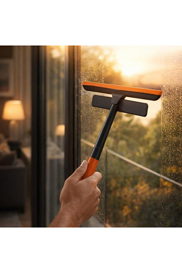 360 Degree Rotating Double Head Squeegee Glass Cleaning Tool - 5