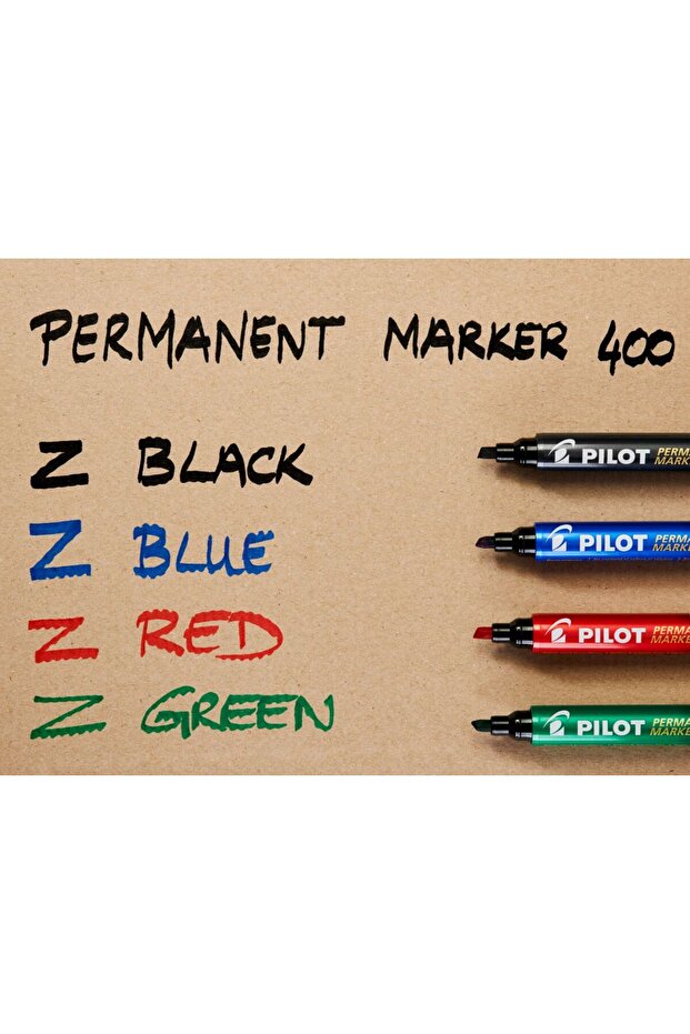 Permanent Marker Black Chisel Tip 4mm P400 - 3