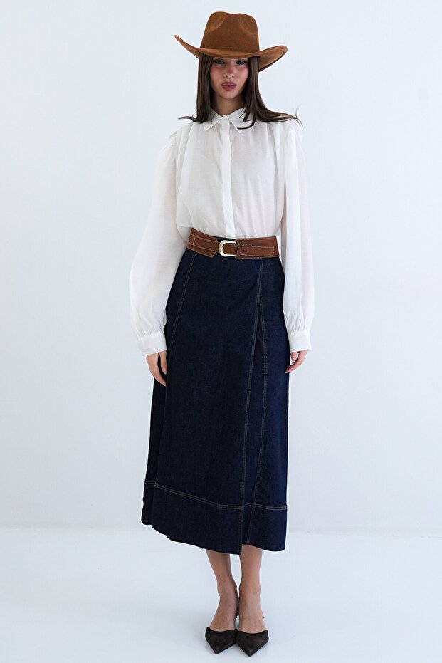 Balon Kol Oversize Gömlek - 5