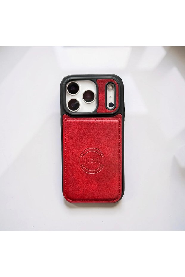 Magnet Leather Case Compatible with iPhone 14 (6.1 Inch) with Card Holder, Wallet and Stand Function