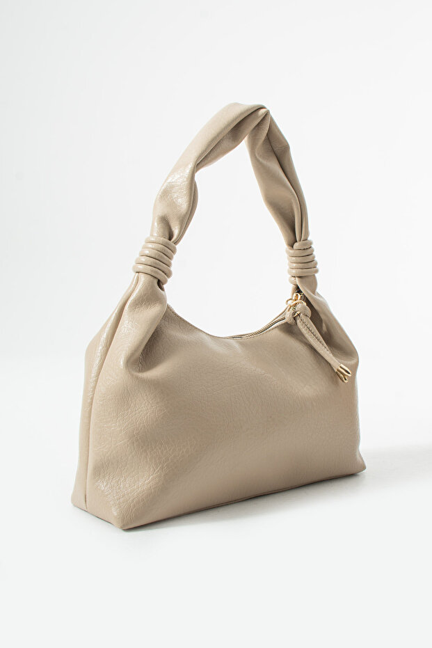 Cream Women's Piping Hand and Shoulder Bag