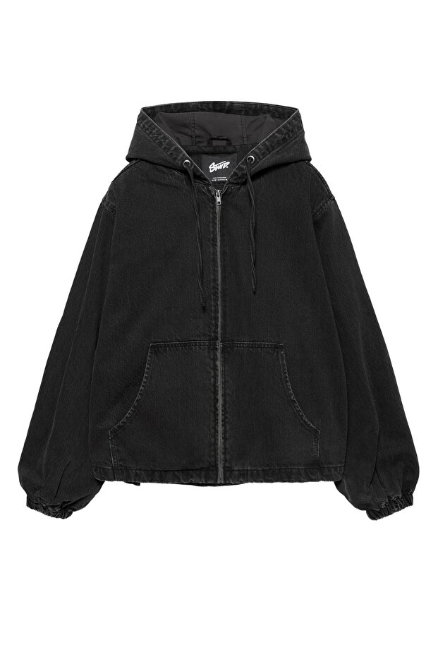 STWD fermuarlı kapüşonlu sweatshirt - 3