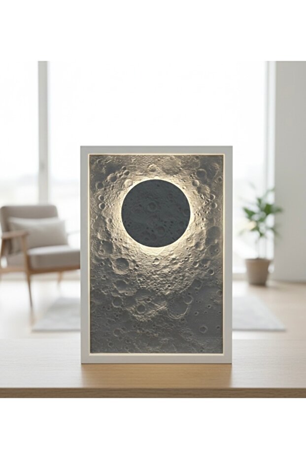 Led Işıklı Ay Tablosu - 1